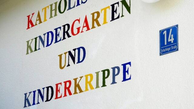 Kindergarten Beschriftung groß